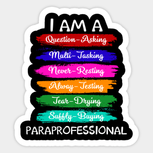 I Am A Papaprofessional Awesome Sticker